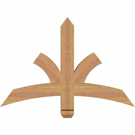Ekena Millwork Davenport Timber Gable Bracket, Western Red Cedar, 36"W x 24"H x 3 1/2"D x 3 1/2"F, 16/12 Pitch GBW036X24X0404DAV00SWR